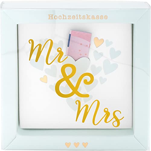 GRUSS & CO 47532 Hochzeitskasse Brautpaar Mr. & Mrs., 10 cm x 10 cm, Geldgeschenk GRUSS & CO 47532 Hochzeitskasse Brautpaar Mr. & Mrs., 10 cm x 10 cm, Geldgeschenk von GRUSS & CO
