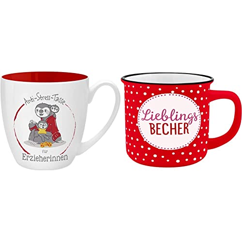 GRUSS & CO Geschekset Erzieherin, 1 Antistress-Tasse und 1 Lieblingbecher von GRUSS & CO