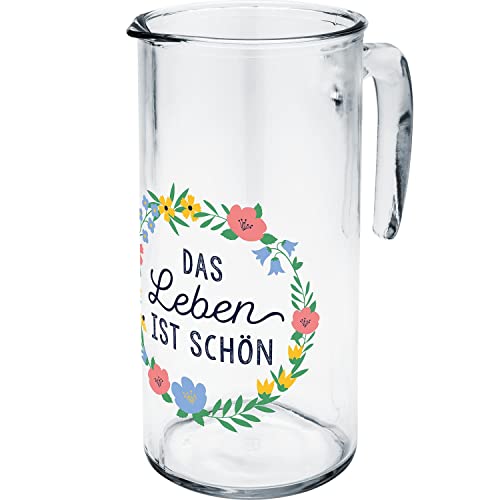 GRUSS & CO Glaskaraffe Motiv Garten: Mit Griff und Ausgießhilfe GRUSS & CO Glaskaraffe Motiv Garten: Mit Griff und Ausgießhilfe von GRUSS & CO