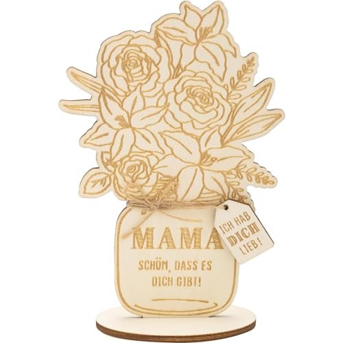 GRUSS & CO Holzblume Motiv Mama schön, DASS es Dich gibt GRUSS & CO Holzblume Motiv Mama schön, DASS es Dich gibt von GRUSS & CO