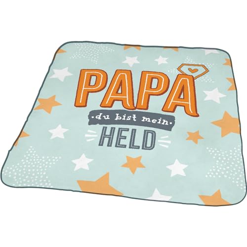 GRUSS & CO Zauberhandtuch mit Motiv Papa Zauberhandtuch, in Form gepresst, Baumwolle, 30 cm x 30 cm Geschenk Vatertag, Männergeschenk, Geschenk Papa 48587 von GRUSS & CO