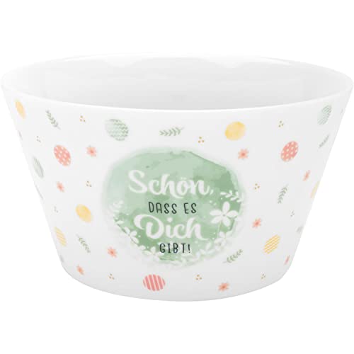 GRUSS & CO Schale mit Motiv "Schön dass es Dich gibt" | Porzellan | 60 cl | Geschenk, Osterfrühstück | 48038 GRUSS & CO Schale mit Motiv "Schön dass es Dich gibt" | Porzellan | 60 cl | Geschenk, Osterfrühstück | 48038 von GRUSS & CO