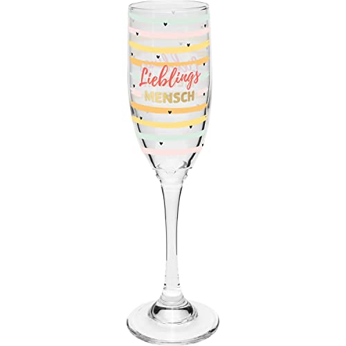 GRUSS & CO Sektglas mit Motiv "Mensch" | bedrucktes Secco-Glas, Höhe 22,3 cm, 20 cl | Geschenk Geburtstag, Valentinstag | 47825 GRUSS & CO Sektglas mit Motiv "Mensch" | bedrucktes Secco-Glas, Höhe 22,3 cm, 20 cl | Geschenk Geburtstag, Valentinstag | 47825 von GRUSS & CO