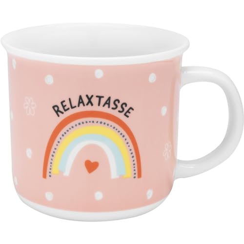 GRUSS & CO Tasse mit Motiv Relaxtasse | Lieblingstasse in Geschenkbox, Porzellan, 38 cl, Tasse mit Spruch | Geschenk, Geburtstag, lustiges Geschenk | 48940 von GRUSS & CO