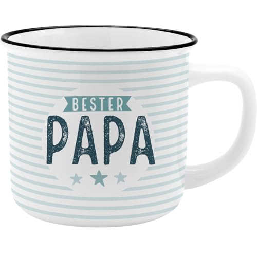 GRUSS & CO XL-Becher Motiv Papa | Lieblingsbecher aus Porzellan, Tasse mit Spruch, 55 cl, mit Geschenkbanderole | Geschenk für Papa, Vatertag | 74171 GRUSS & CO XL-Becher Motiv Papa | Lieblingsbecher aus Porzellan, Tasse mit Spruch, 55 cl, mit Geschenkbanderole | Geschenk für Papa, Vatertag | 74171 von GRUSS & CO