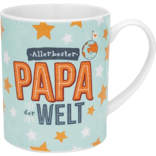 GRUSS & CO XL-Tasse mit Motiv Papa | Große Tasse aus Porzellan, Jumbo-Tasse, 60 cl, Tasse mit Spruch | Geschenk Vatertag, Männergeschenk, Geschenk Papa | 48586 von GRUSS & CO