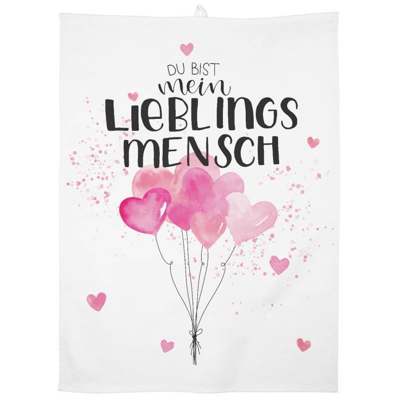 Geschirrtuch Motiv »Du bist mein LIEBLINGSMENSCH« von GRUSS&CO