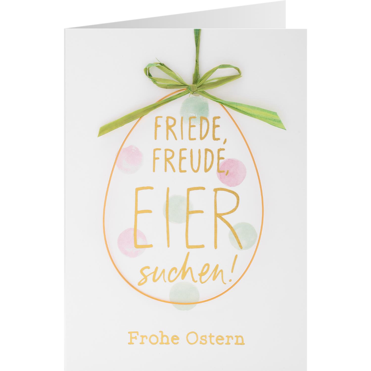 Grußkarte »Friede, Freude, Eier suchen!« Grußkarte »Friede, Freude, Eier suchen!« von GRUSS&CO