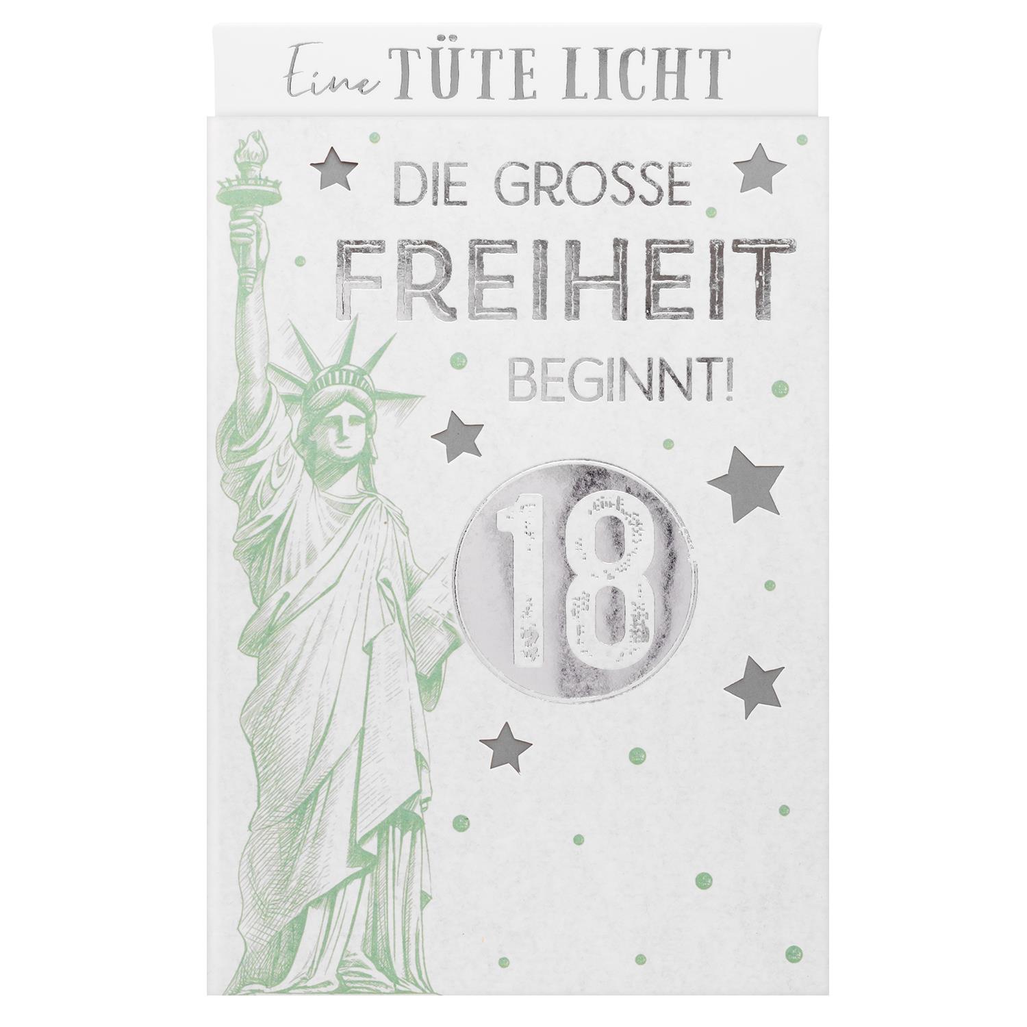 Lichttüte »18! Die große FREIHEIT beginnt!« Lichttüte »18! Die große FREIHEIT beginnt!« von GRUSS&CO