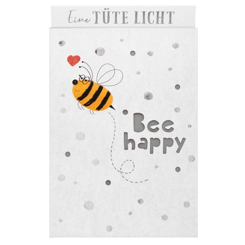 Lichttüte »Bee happy« Lichttüte »Bee happy« von GRUSS&CO