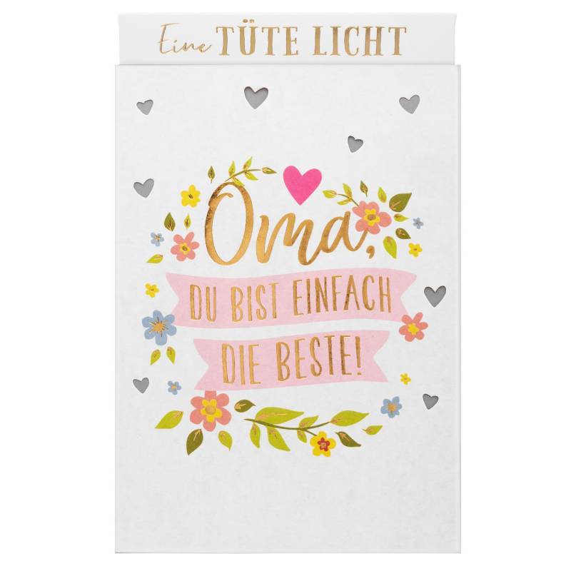 Lichttüte »Oma, Du bist einfach die Beste!« Lichttüte »Oma, Du bist einfach die Beste!« von GRUSS&CO