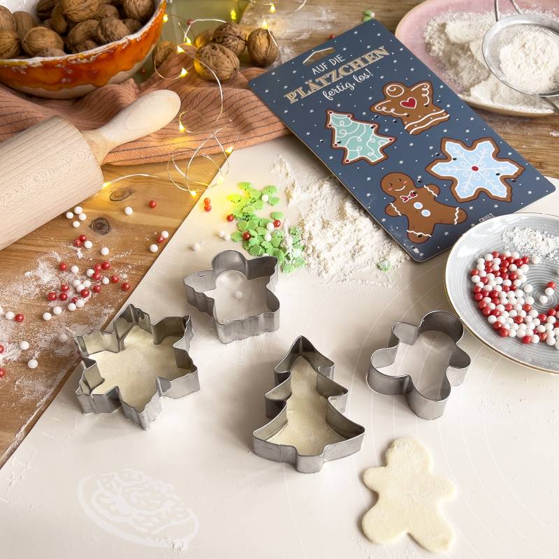 Plätzchenausstecher-Set »Auf die Plätzchen, fertig los!« von GRUSS&CO