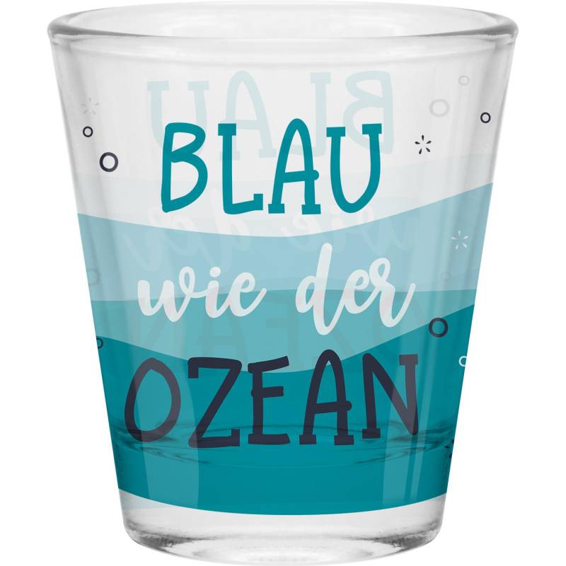 Schnapsglas »Blau wie der Ozean« von GRUSS&CO
