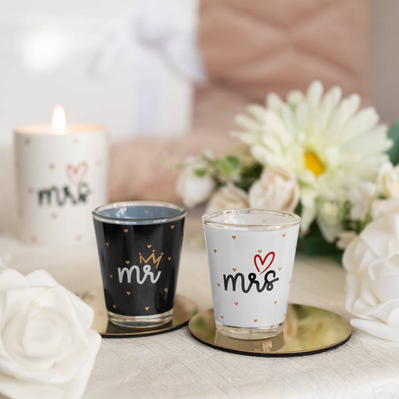 Schnapsglas-Set »Mr. & Mrs.« Schnapsglas-Set »Mr. & Mrs.« von GRUSS&CO