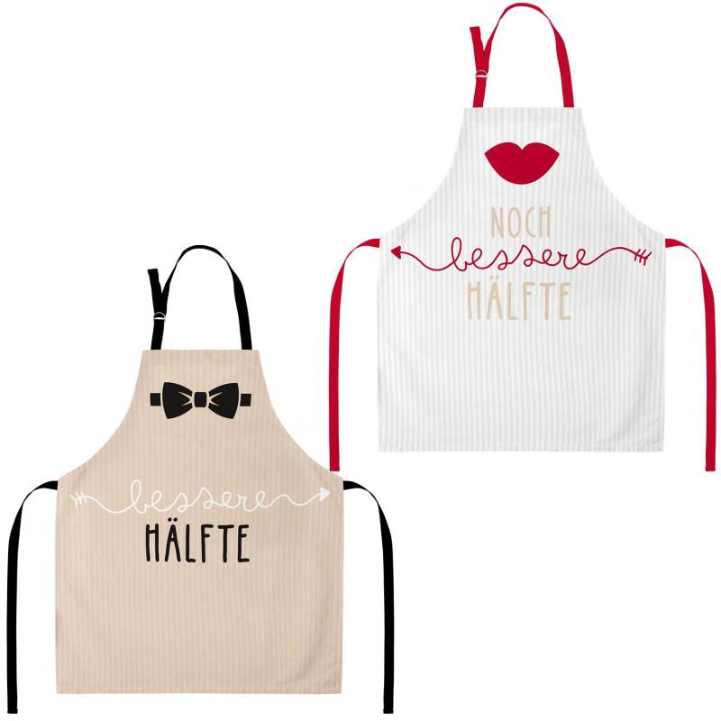 Schürzen Set »bessere Hälfte« von GRUSS&CO