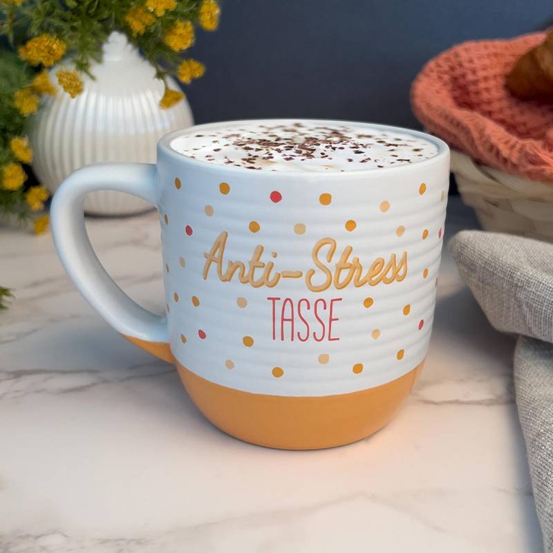 Tasse Rillen »Anti-Stress Tasse« von GRUSS&CO