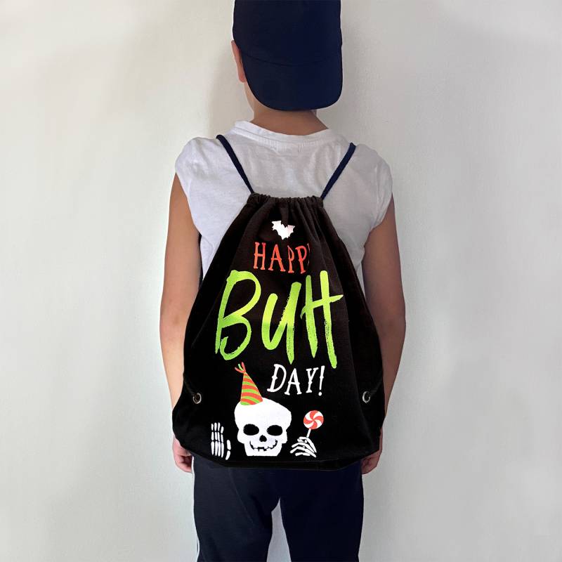 Turnbeutel »Happy Buhday!« von GRUSS&CO