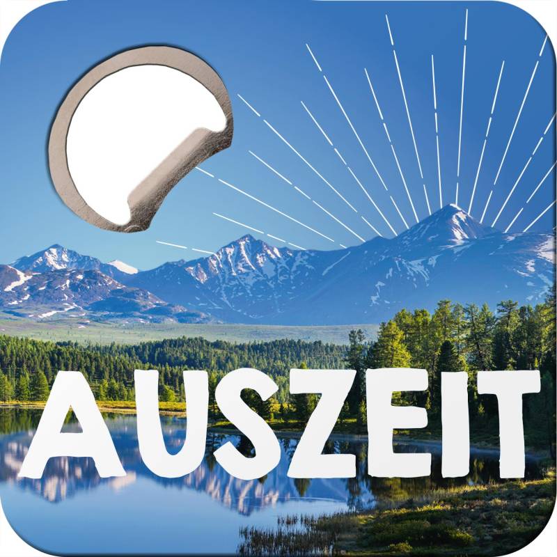 Untersetzer mit Flaschenöffner »Auszeit« von GRUSS&CO