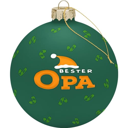 Gruss & CO Weihnachtskugel Motiv Opa | Glaskugel mit Bändchen, Durchmesser 8 cm, in Geschenkbox | 51146 Gruss & CO Weihnachtskugel Motiv Opa | Glaskugel mit Bändchen, Durchmesser 8 cm, in Geschenkbox | 51146 von GRUSS & CO