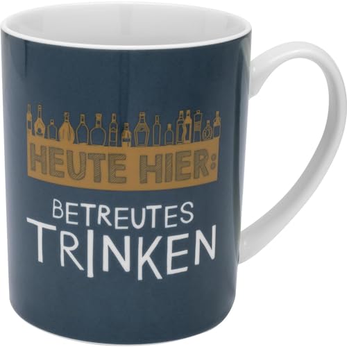 GRUSS & CO XL-Tasse Motiv "Betreutes Trinken" | lustige Tasse, Porzellan, Tasse groß 60 cl | Männergeschenk, Partygeschenk | 48969 GRUSS & CO XL-Tasse Motiv "Betreutes Trinken" | lustige Tasse, Porzellan, Tasse groß 60 cl | Männergeschenk, Partygeschenk | 48969 von GRUSS & CO