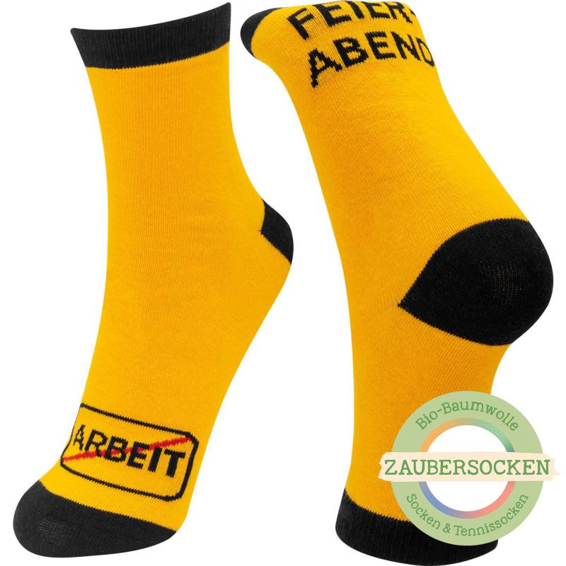 Zaubersocken Bio-Baumwolle »Feierabend Arbeit« Zaubersocken Bio-Baumwolle »Feierabend Arbeit« von GRUSS&CO