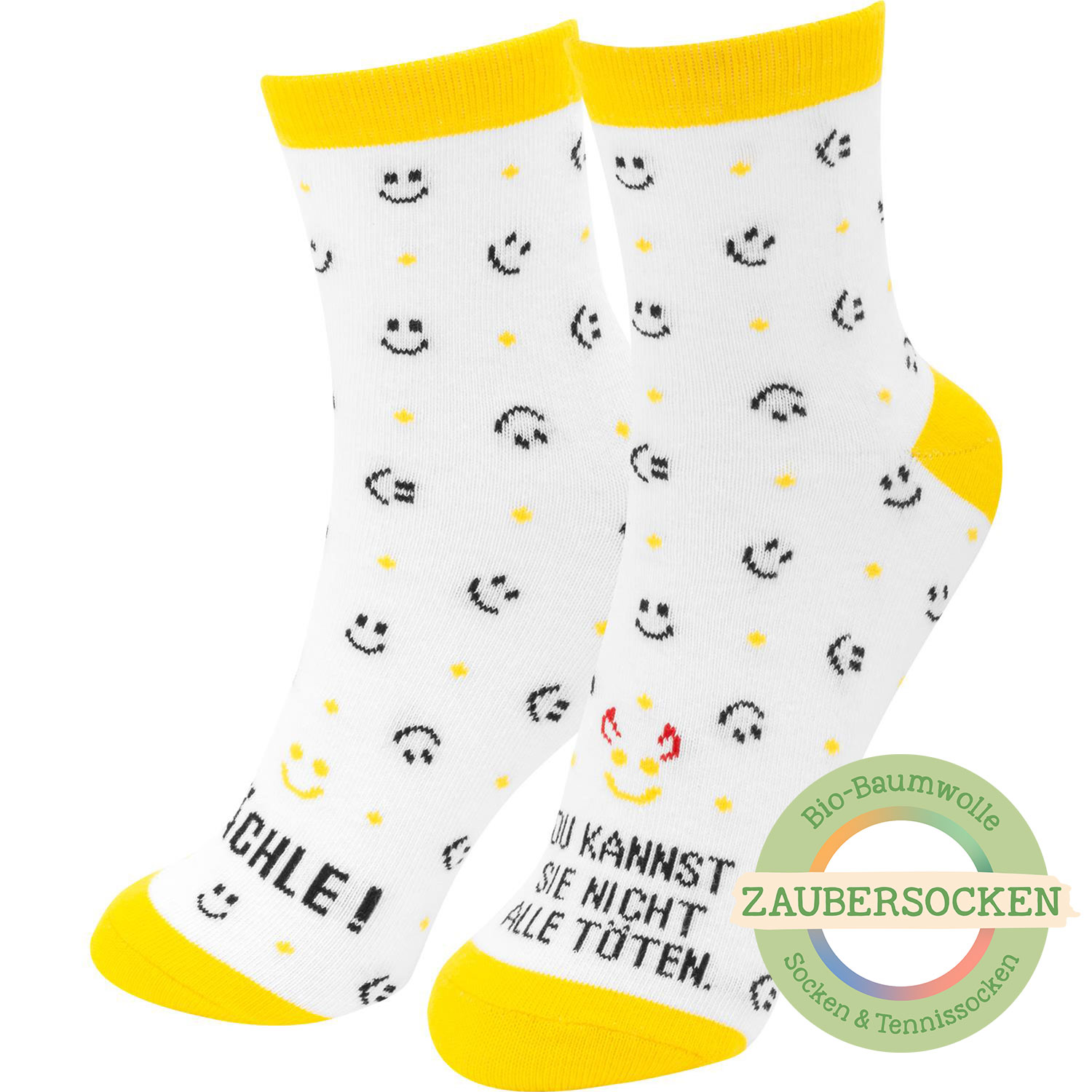 Zaubersocken Bio-Baumwolle »Lächle« von GRUSS&CO