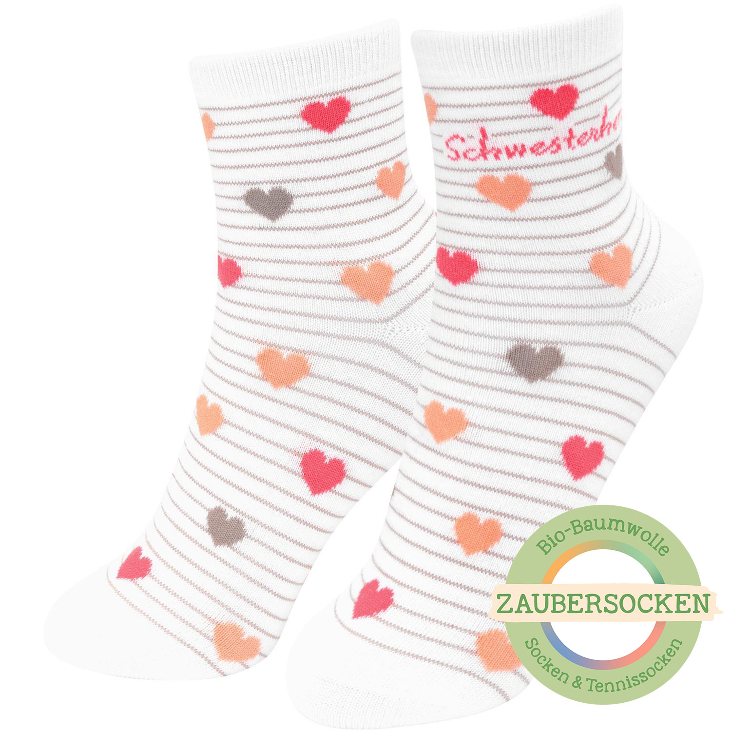 Zaubersocken Bio-Baumwolle »Schwesterherz« Zaubersocken Bio-Baumwolle »Schwesterherz« von GRUSS&CO