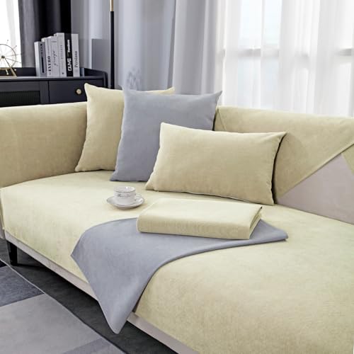 GRUYWC Chenille Sofabezug, Rutschfester Couch üBerzug, Hund Katze Sofaschoner, 1/2/3/4 Sitzer Sofa üBerwurf, füR U Form/L Form Sektionssofa GRUYWC Chenille Sofabezug, Rutschfester Couch üBerzug, Hund Katze Sofaschoner, 1/2/3/4 Sitzer Sofa üBerwurf, füR U Form/L Form Sektionssofa von GRUYWC