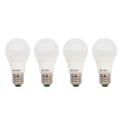 GRV 5730 SMD-LED-Licht mit E27-Sockel, nicht dimmbar, 5 Watt, Thermo-Kunststoff-Leuchtmittel, ersetzt 40 Watt, Wechsel- / Gleichstrom 12 V / 24 V, warmweiß, E27, 5.00W 12.00V von GRV