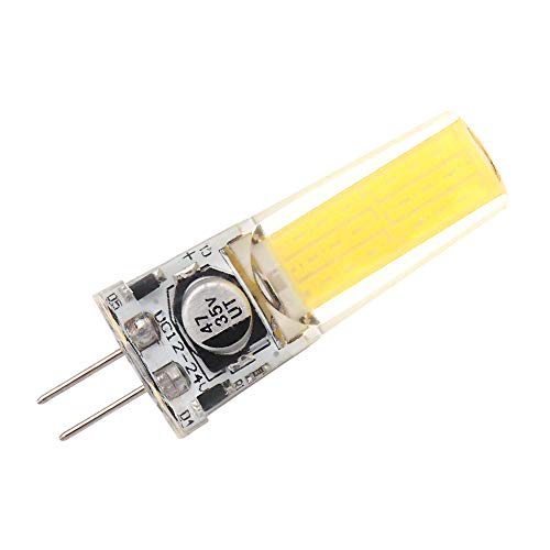GRV G4 COB 2508 3W AC12V DC12-24 V Schrank LED Silikon Licht Kristall 30W Leuchtmittel Glühlampen Track Ersatz, Kaltes Weiß, 3watts 10 Stücke von GRV
