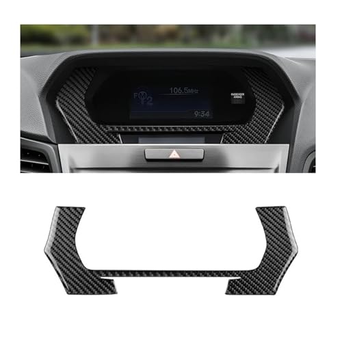 GRZPCJZM Aufkleber aus echter weicher Kohlefaser, kompatibel mit Acura ILX 2013 2014 2015 2016 2017 2018 2019 2020 2021 2022, Verkleidung der zentralen Autosteuerung(Black Carbon Frame) von GRZPCJZM