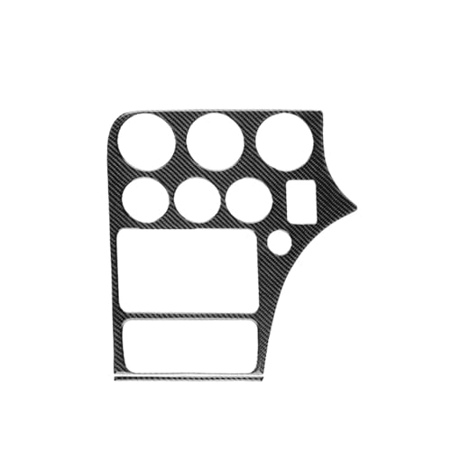 GRZPCJZM Aufkleber aus echter weicher Kohlefaser, kompatibel mit Alfa Romeo 159 2005–2018 2019 2020 2021 2022 2023 LHD RHD, Verkleidung der Mittelkonsole des Autorahmens(for RHD Black) von GRZPCJZM