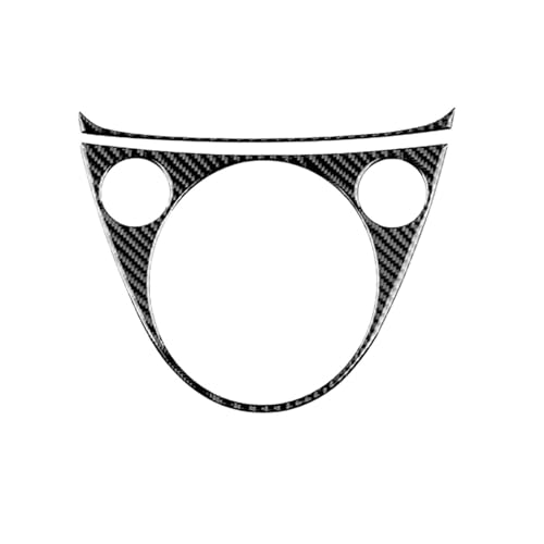 GRZPCJZM Aufkleber aus echter weicher Kohlefaser, kompatibel mit FIAT 500 2011 2012 2013 2014 2015, kompatibel mit Abarth 595 695 2016 2017 2018 2019 2020 2021 2022 2023(Automatic Black) von GRZPCJZM