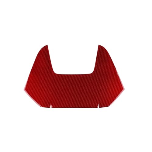 GRZPCJZM Aufkleber aus echter weicher Kohlefaser, kompatibel mit Subaru WRX/WRX STI 2022 2023 2024, Auto, RHD LHD, Mittelkonsole, Mittelaufkleber, Zubehör(Red) von GRZPCJZM