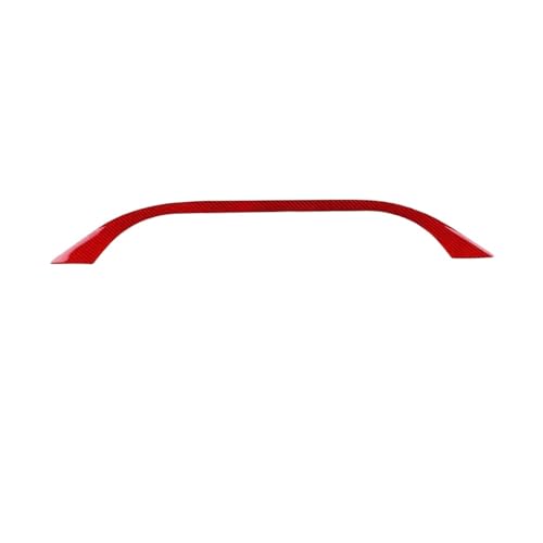 GRZPCJZM Echte weiche Kohlefaser, kompatibel mit 2016 2017 2018 2019 2020 2021 2022 Toyota Prius Instrumententafel-Streifenaufkleber LHD RHD-Zubehör(Instrument Red) von GRZPCJZM