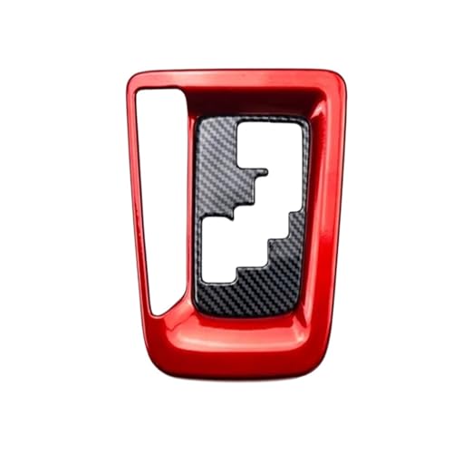 GRZPCJZM Kompatibel mit ABS-Carbonfaser-Farbverkleidung for den Schaltrahmen, kompatibel mit Toyota Fortuner 2016 2017 2018 2019 2020 2021 2022(Red Left Drive 2pcs) von GRZPCJZM