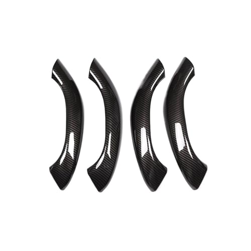 GRZPCJZM Kompatibel mit ABS-Chrom/Kohlefaser, Innentür-Armlehnengriffabdeckung, kompatibel mit BMW X1 F48 X2 F47 2016–2021, Auto-Styling-Zubehör(Carbon Fiber) von GRZPCJZM
