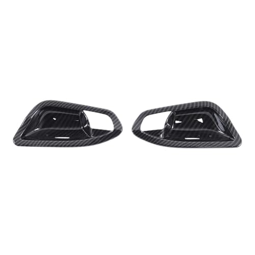 GRZPCJZM Kompatibel mit ABS-Kohlefaser, glänzend schwarz, Dekorationsaufkleber for die innere Griffschale der Autotür, kompatibel mit BMW 1er 2er F20 F21 F22 F23 2012–2019(Carbon Fiber) von GRZPCJZM