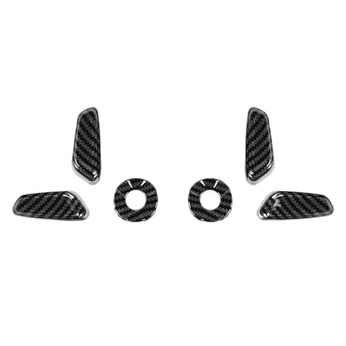 GRZPCJZM Kompatibel mit Ford F150 2015–2020. Kompatibel mit Bronco Sport. Kompatibel mit Bronco ab 2021. Kompatibel mit Maverick ab 2022. Dekorationsabdeckung for die Autositzverstellung(Black Carbon von GRZPCJZM