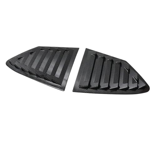 GRZPCJZM Kompatibel mit Ford Focus 2019–2023 Limousine Schrägheck Auto Heckklappe Lamellenfenster Seitenfenster Abdeckung Zieraufkleber Entlüftungsschaufel ABS Kohlefaser Auto(Carbon) von GRZPCJZM