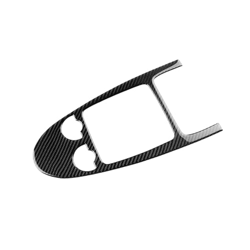 GRZPCJZM Kompatibel mit Mercedes SLK R171 2004 2005 2006 2007 2008 2009 2010. Schalthebelverkleidung for die zentrale Steuerung des Autos. Aufkleber aus echter weicher Kohlefaser.(Black LHD RHD) von GRZPCJZM