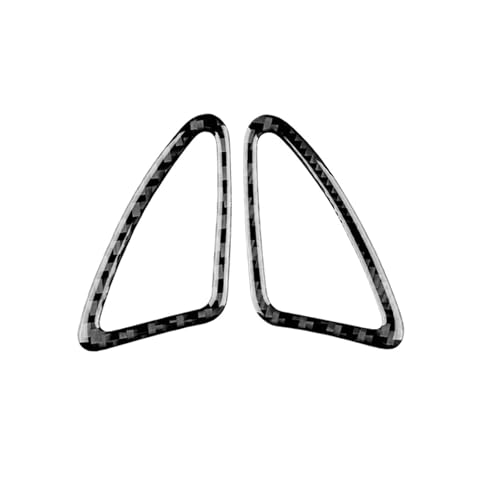 GRZPCJZM Kompatibel mit Opel Corsa D 2007 2008 2009 2010 2011 2012 2013 2014. Aufkleber for die Luftauslassseite des Instrumentenbretts aus echter weicher Kohlefaser.(Black Carbon) von GRZPCJZM