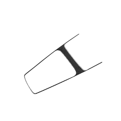GRZPCJZM Kompatibel mit Seat Leon 2017 2018 2019, Aufkleber aus echter weicher Kohlefaser, LHD RHD, Außenrahmenverkleidung for die Gangschaltung, Innenzubehör(Type B for RHD Black) von GRZPCJZM