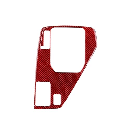 GRZPCJZM Kompatibel mit Subaru Crosstrek Impreza 2024, Aufkleber aus echter weicher Kohlefaser for Linkslenker, Auto-Schalttafel, Innenausstattung(Red) von GRZPCJZM