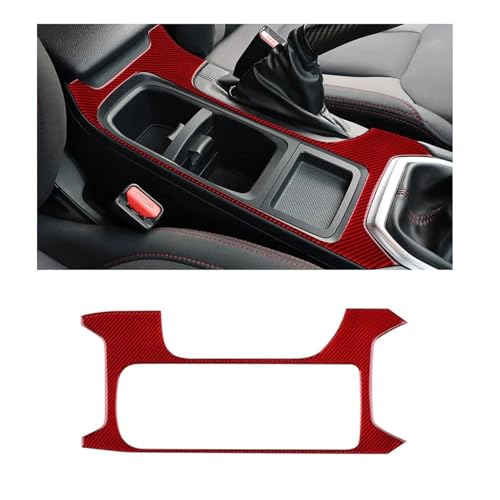GRZPCJZM Kompatibel mit Subaru WRX/WRX STI 2022 2023 2024 Aufkleber aus echter Kohlefaser, Auto-Center-Centrol-Getriebepanel, Innenverkleidung, RHD-LHD-Zubehör(Brown) von GRZPCJZM