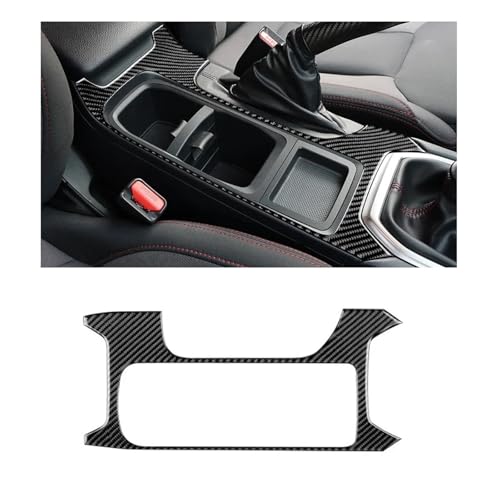 GRZPCJZM Kompatibel mit Subaru WRX/WRX STI 2022 2023 2024 Aufkleber aus echter Kohlefaser, Auto-Center-Centrol-Getriebepanel, Innenverkleidung, RHD-LHD-Zubehör(Gold) von GRZPCJZM