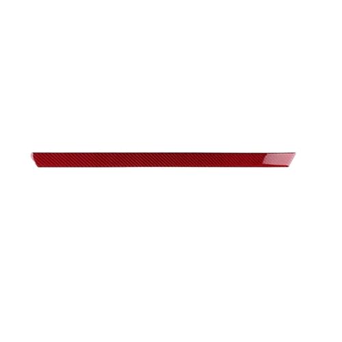 GRZPCJZM Kompatibel mit echtem, weichem Carbonfaser-Auto-Beifahrerstreifen, Co-Pilot-Dekoraufkleber, kompatibel mit Suzuki Jimny JB64 JB74 2019 2020 2021 2022 2023 2024 2025(for LHD Red Carbon) von GRZPCJZM