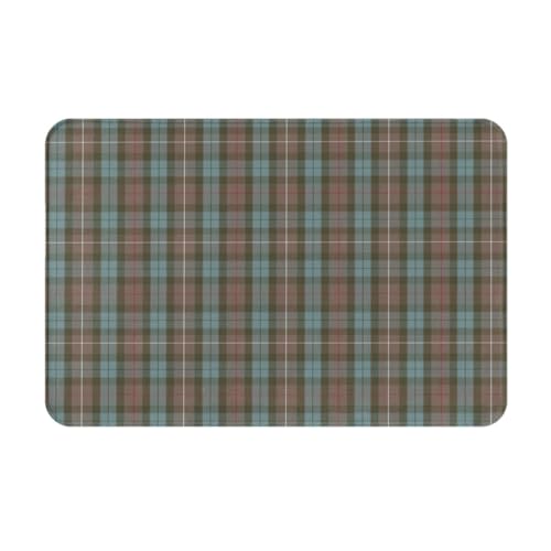 GRatka Fußmatte für den Außenbereich, rutschfeste Fußmatten für den Innenbereich, Teppichunterlage für die Außenterrasse 40 x 60 cm, Clan Fraser Hunting Tartan von GRatka