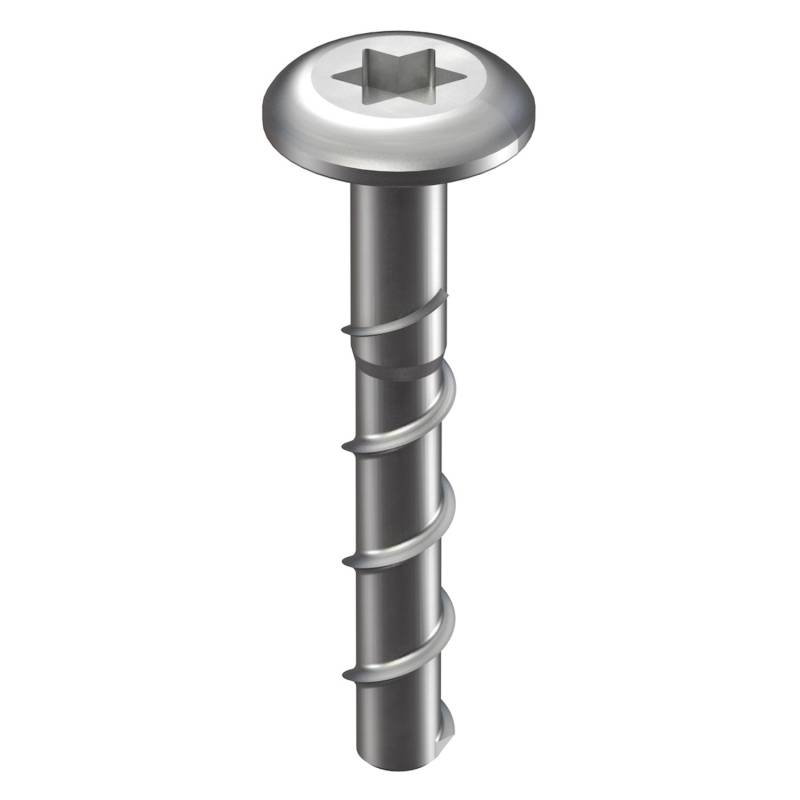 GS Terrassen Betonschraube 6 mm x 28 mm Silber 10 Stück von GS Terrasen Montagesysteme