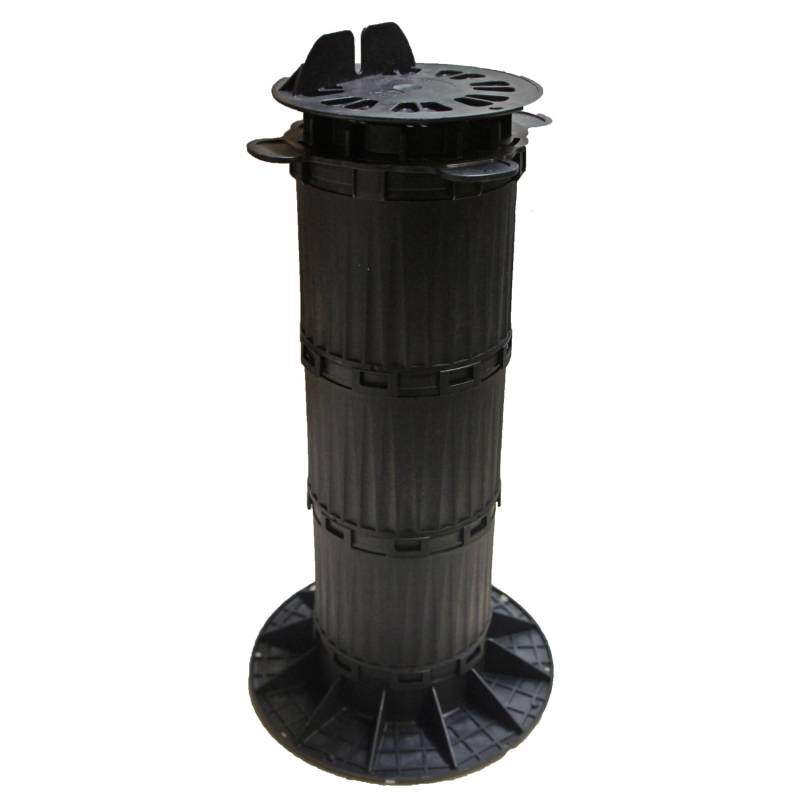 GS Terrassen Stelzlager Pro Verstellbar 470 mm - 570 mm Schwarz von GS Terrasen Montagesysteme